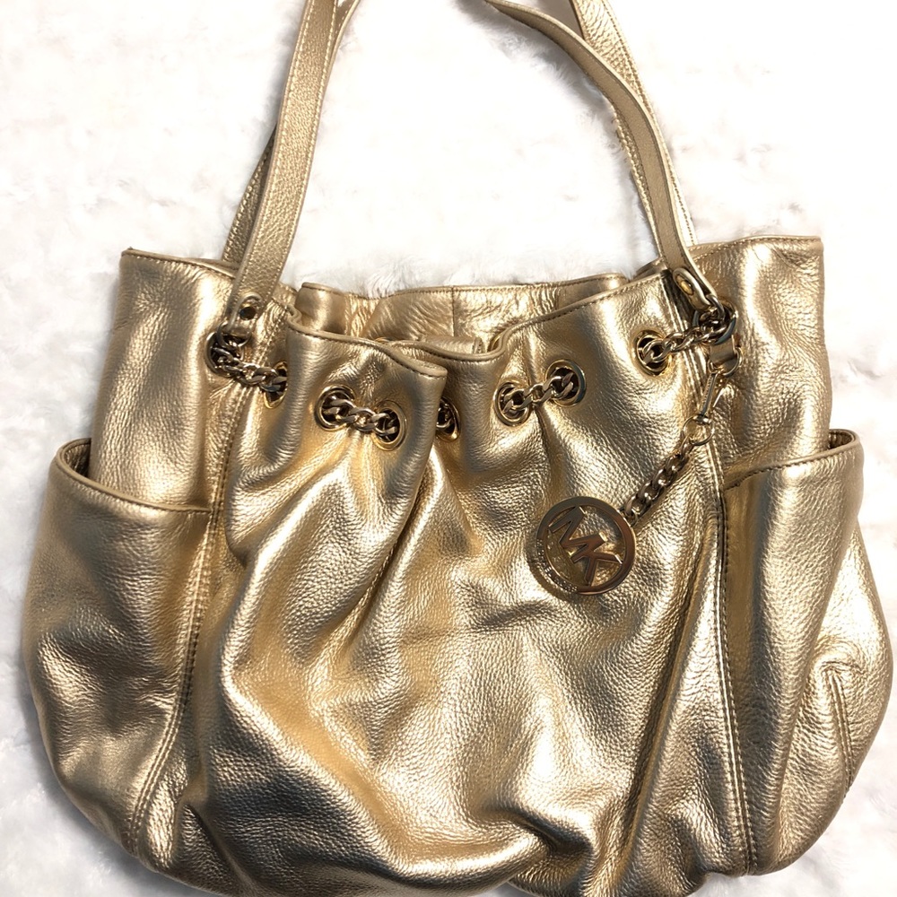 💋 Michael Kors Large Gold Handbag 🎈
